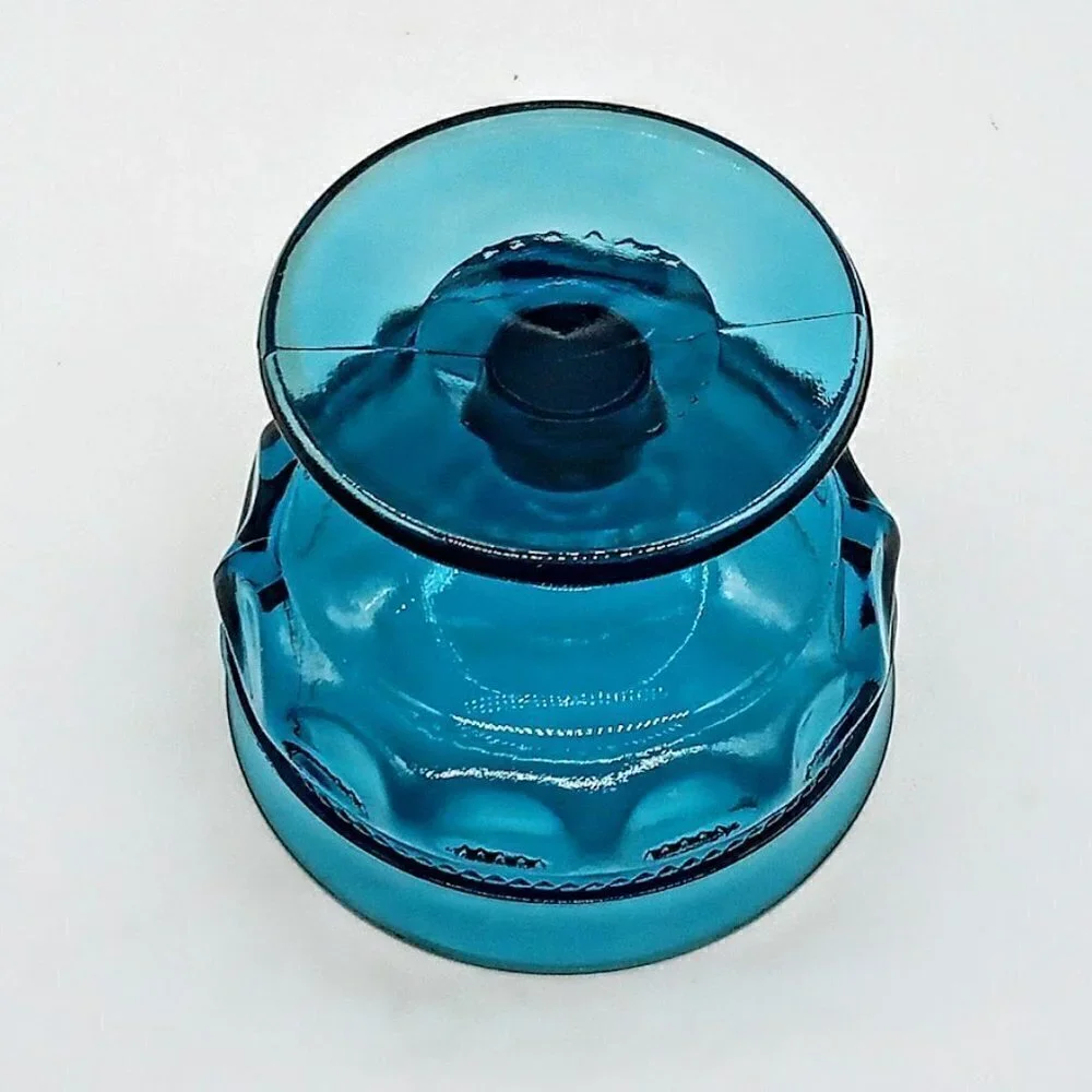 Colony Crown Blue Glass Sherbet Bowls (6)